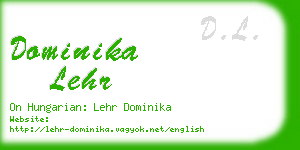 dominika lehr business card